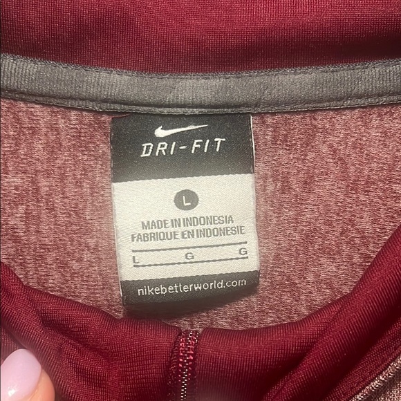 Nike Florida State (FSU) Maroon Quarter-Zip Pullover - Picture 2 of 6